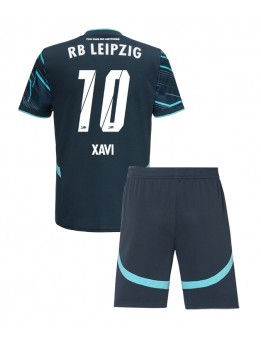 RB Leipzig Xavi Simons #10 Replika Tredje Kläder Barn 2024-25 Kortärmad (+ byxor)